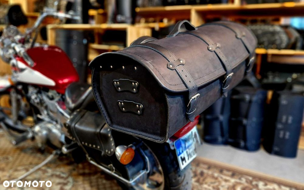 Kufer sakwa skórzana motocyklowa mega pojemna 70cm - 3