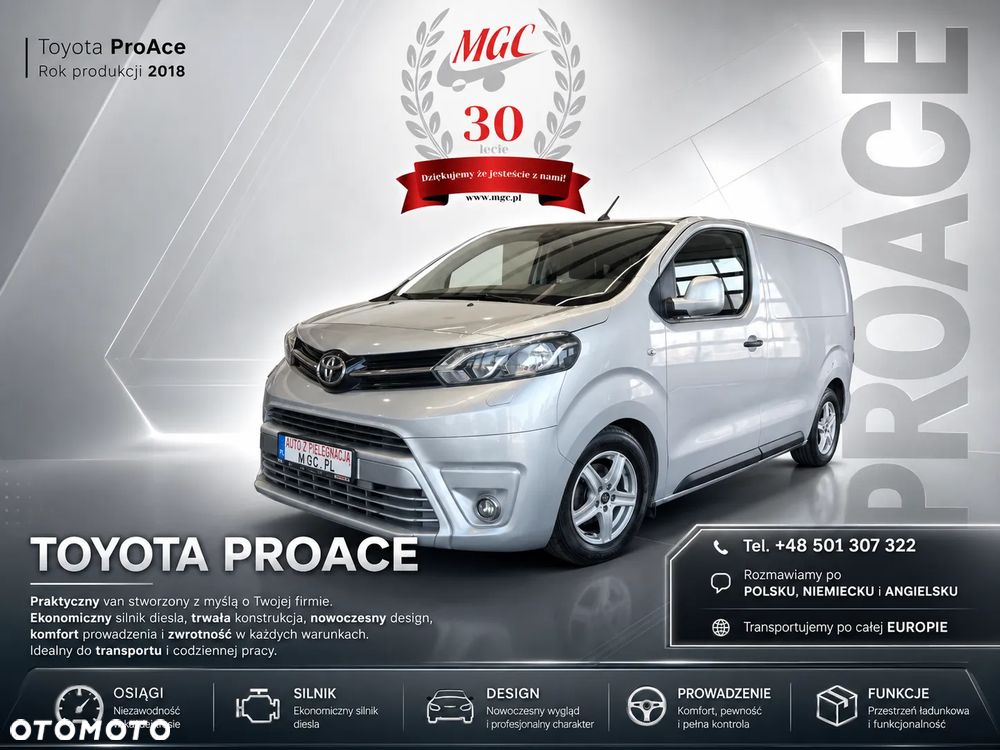 Toyota ProAce 1.6 / L1H1 / AUTOMAT / BEZWYPADKOWY / SERWISOWANY / KSIĄŻKA SERWISOWA / STAN IDEALNY / KRÓTKI / ALUFELGI - 2