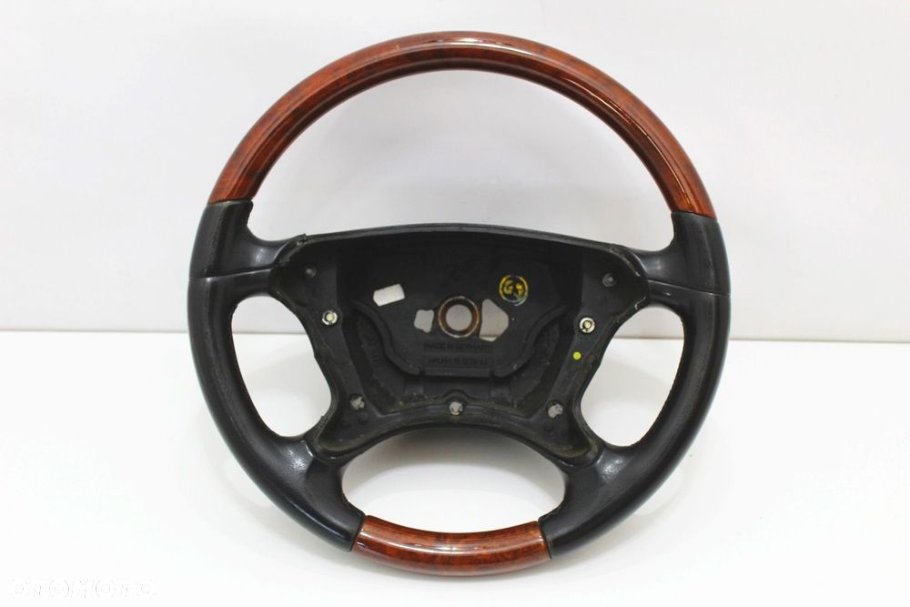 Kierownica drewno orzech skóra czarna OE Mercedes SL R230 W230 SL350 SL500 - 2