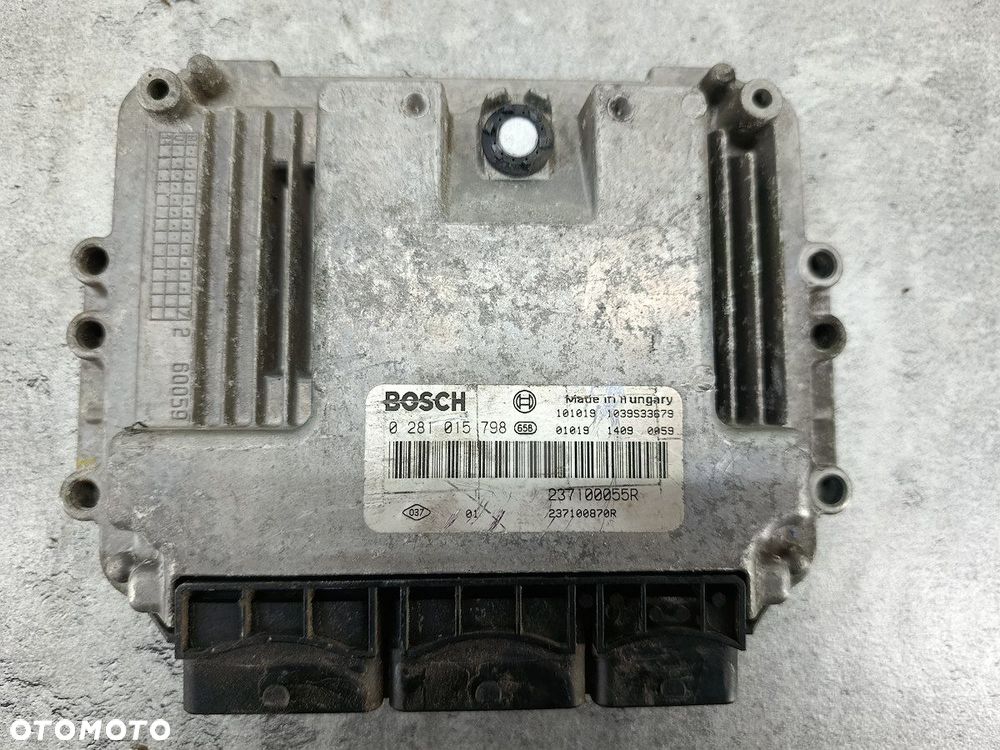 KOMPUTER, STEROWNIK RENAULT SCENIC III 23710055R 0281015798  BOSCH 1.9 DCI - 2
