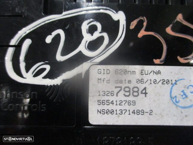 Display Relogio 565412769 13267984 OPEL ASTRA J FASE 1 2012 1.7CDTI 110CV 5P BRANCO - 3