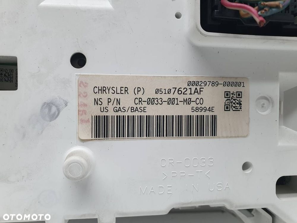 LICZNIK ZEGARY CHRYSLER PT CRUISER PT LIFT 2.4 BENZYNA 05107621AF EUROPA - 5
