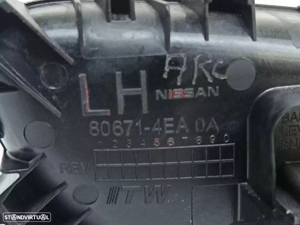 MANIPULO INTERIOR FRONTAL ESQUERDO NISSAN PULSAR FASTBACK 2017 -806714EA - 3