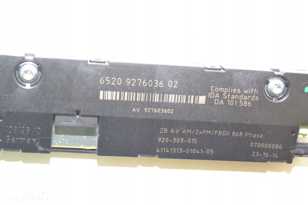 BMW F11 LCI STEROWNIK WZMACNIACZ ANTENOWY ANTENY ANTENA DIVERSITY 9276036 - 5