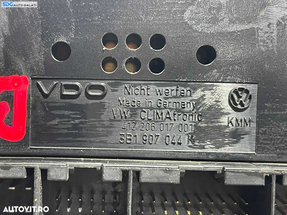Panou Unitate Comanda AC Aer Conditionat Clima Climatronic Volkswagen Passat B5 1996 - 2000 Cod 3B1907044K [L2685] - 3