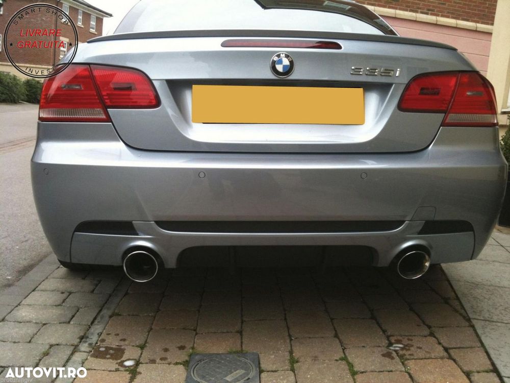 Difuzor Bara Spate Cu Evacuare Dubla BMW 3 Series E92 E93 (2006-2013) M Design- livrare gratuita - 7