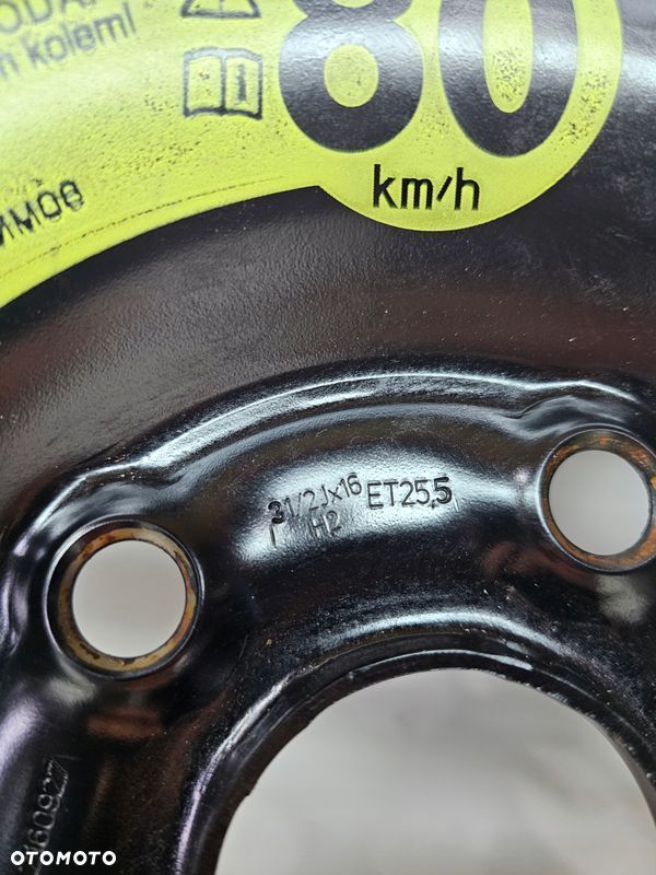 KOŁO DOJAZDOWE AUDI A3 8P 8V VW SEAT 5Q0601027AR R16 - 4