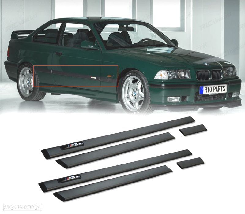 CONJUNTO FRISOS LATERAIS BMW E36 LOOK M3 SEDAN TOURING - 1