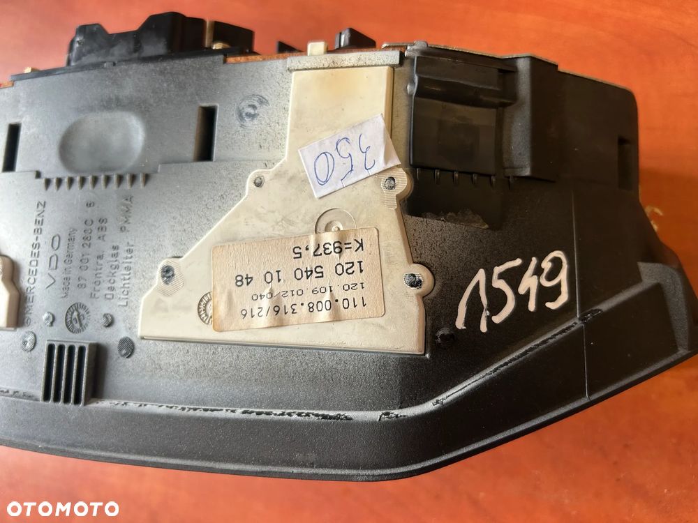 LICZNIK ZEGAR 1245434524 1205401048 MERCEDES BENZ W124 - 9