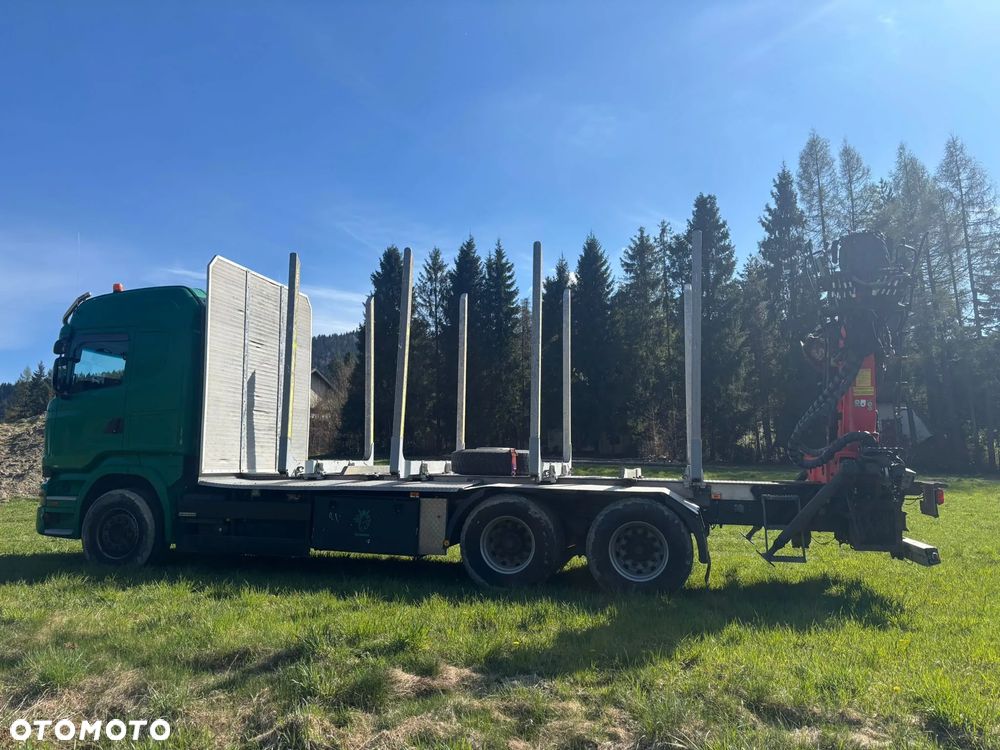 Scania Scania R520 V8 6X4 EURO 6 Resor Resor Dzwig Epsilon Do drewna Lasu dłużycy kłody Palfinger - 7