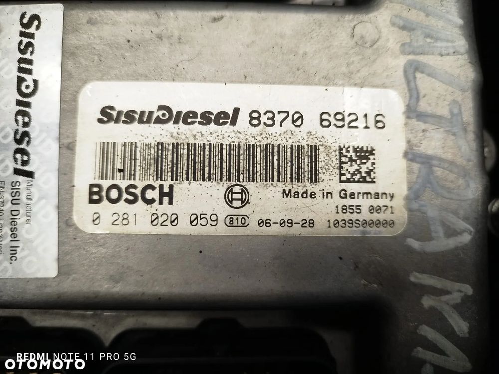 Sterownik ECU EEM3 V837069216 Sisu Valtra N 121 - 5