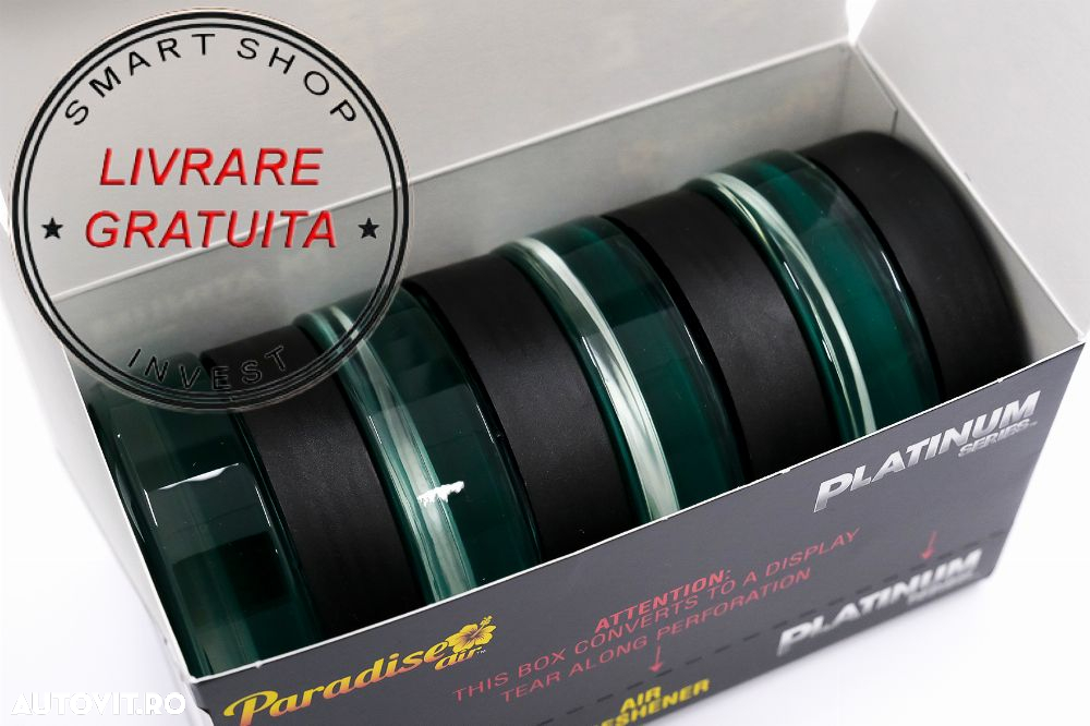 Paradise Fresh Air Ultimate Gel Odorizant Seria Platinum 4 Bucati New Car Black- livrare gratuita - 4