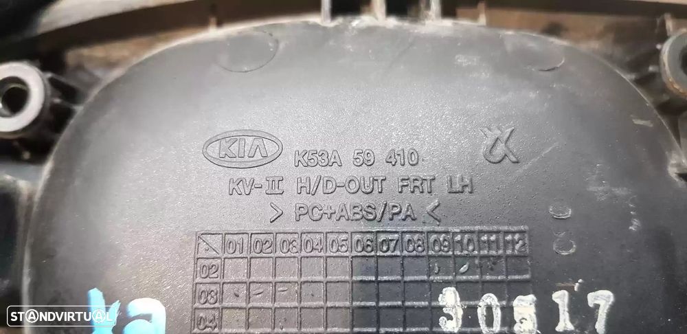 MANIPULO EXTERIOR FRONTAL ESQUERDO KIA CARNIVAL II 2003 -K53A59410 - 1