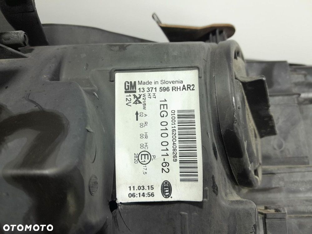 OPEL ASTRA J LIFT REFLEKTOR PRZÓD PRZEDNI PRAWY EU 13371596 - 11