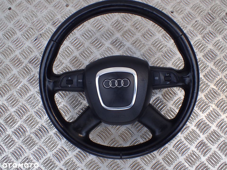 KIEROWNICA MULTIFUNKCJA AUDI A4 A6 AIRBAG SKÓRA RADOM - 2