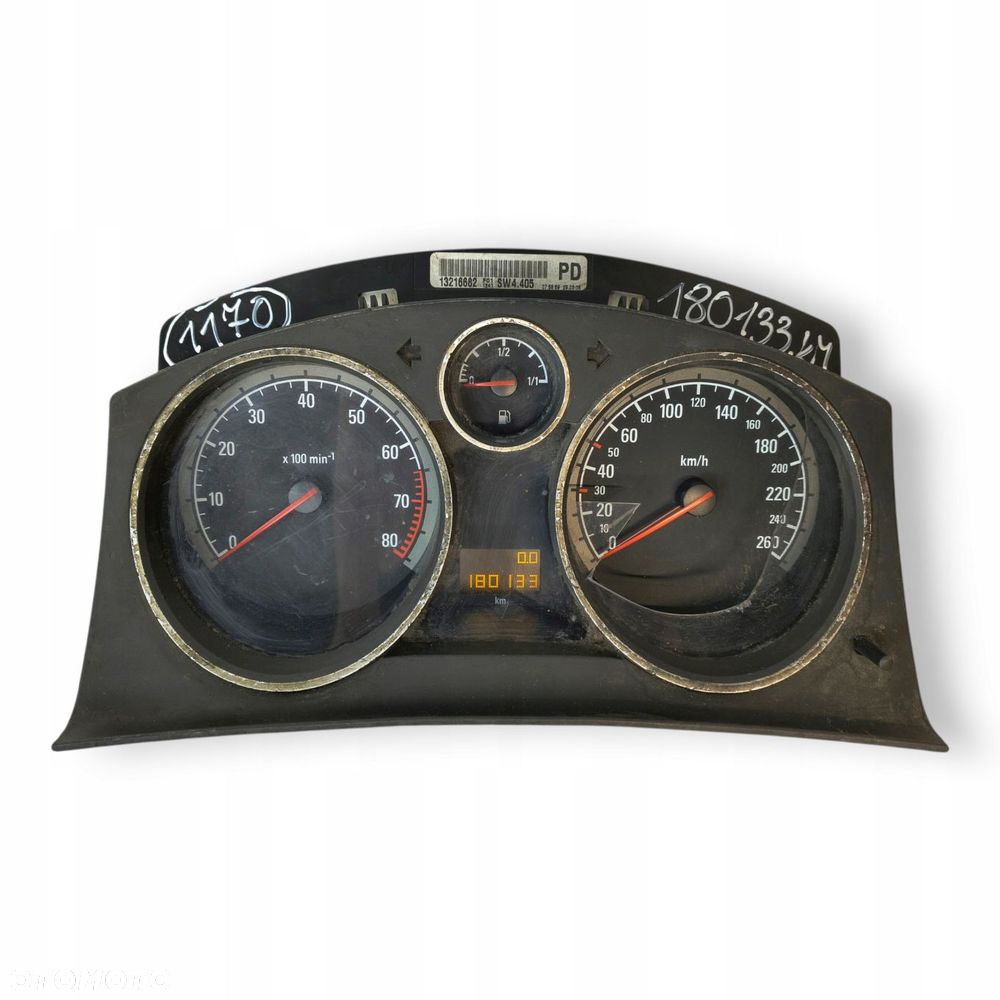LICZNIK ZEGARY 13216682 PD Opel Astra H Zafira B 1.6 1.8 B 180 133km europa - 1