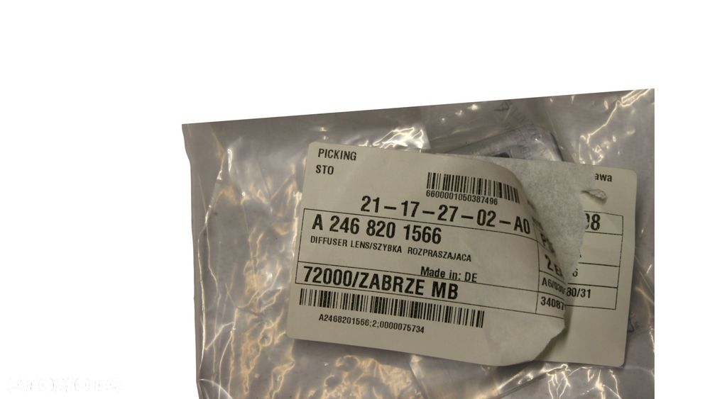 MERCEDES B-KLASA Lampka tablicy rejestracyjnej OE - 2