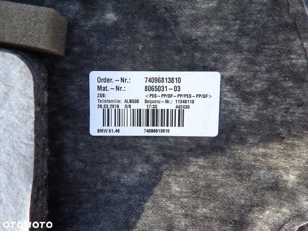 BMW - G30 - PÓŁKA TYLNA - HARMAN KARDON - 8065031 - 3