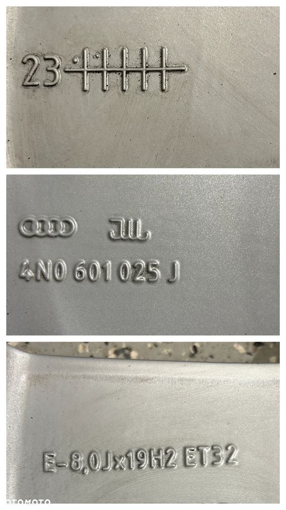 Oryginalne koła letnie FELGI 19 AUDI A8 D5 D4 A7 A6 Allroad C8 Q3 Continental 235/50R19 2023r. NOWE - 9