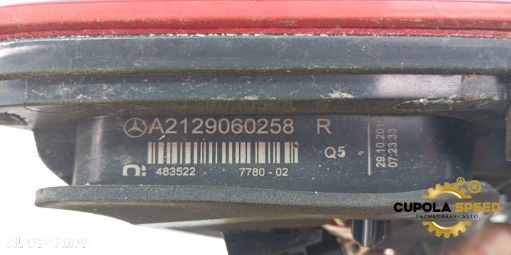 Lampa / Tripla stop dreapta pe capota portbagaj LED A2129060258R Merc - 3