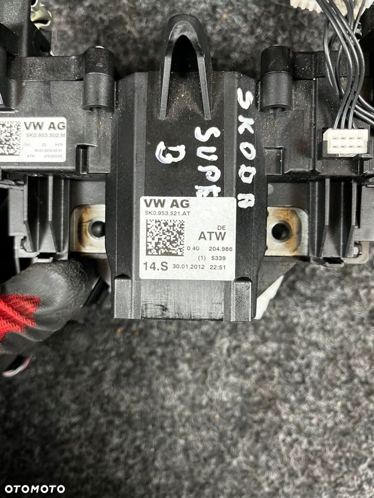 przełącznik zespolony 5K0953521 stacyjka kluczyk 1K0905851B - 5