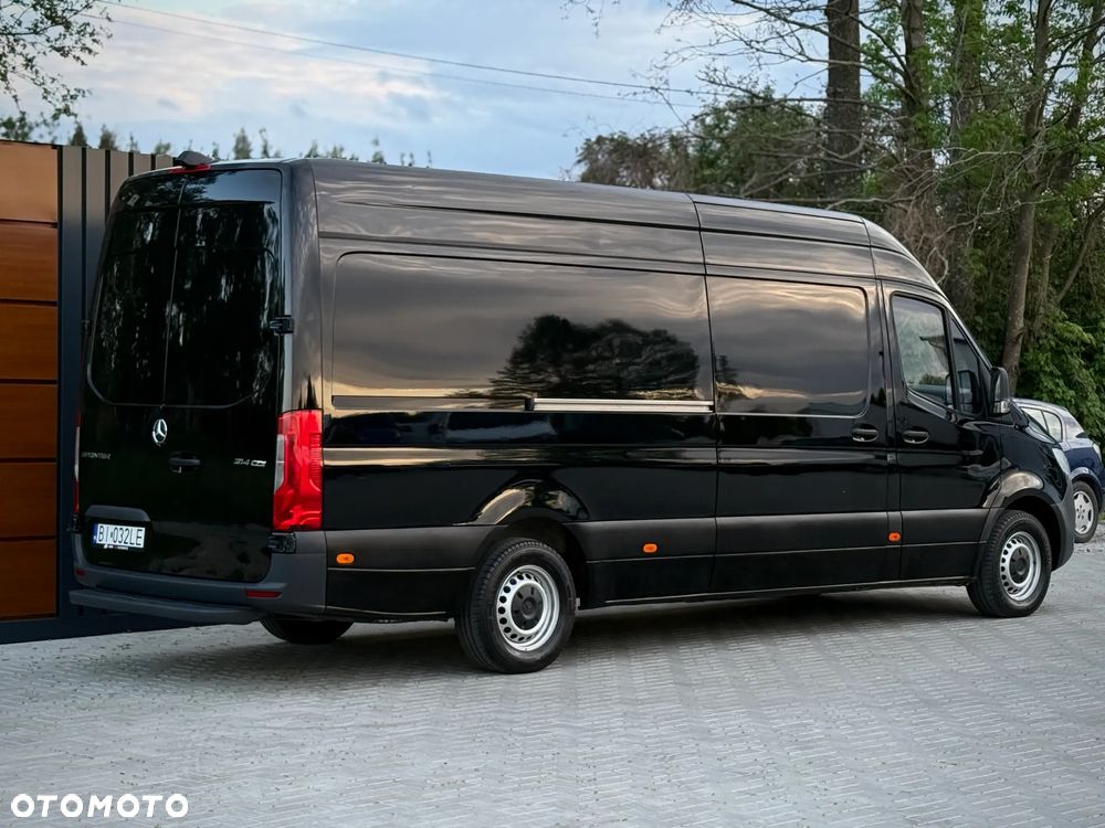 Mercedes-Benz Sprinter 314 CDI / Maxi L3 H2 / 2020 Rok Produkcji /  Automat 7G Tronic / 2.143cm3 OM651 / Czarny / Zarejestrowany w PL - 9