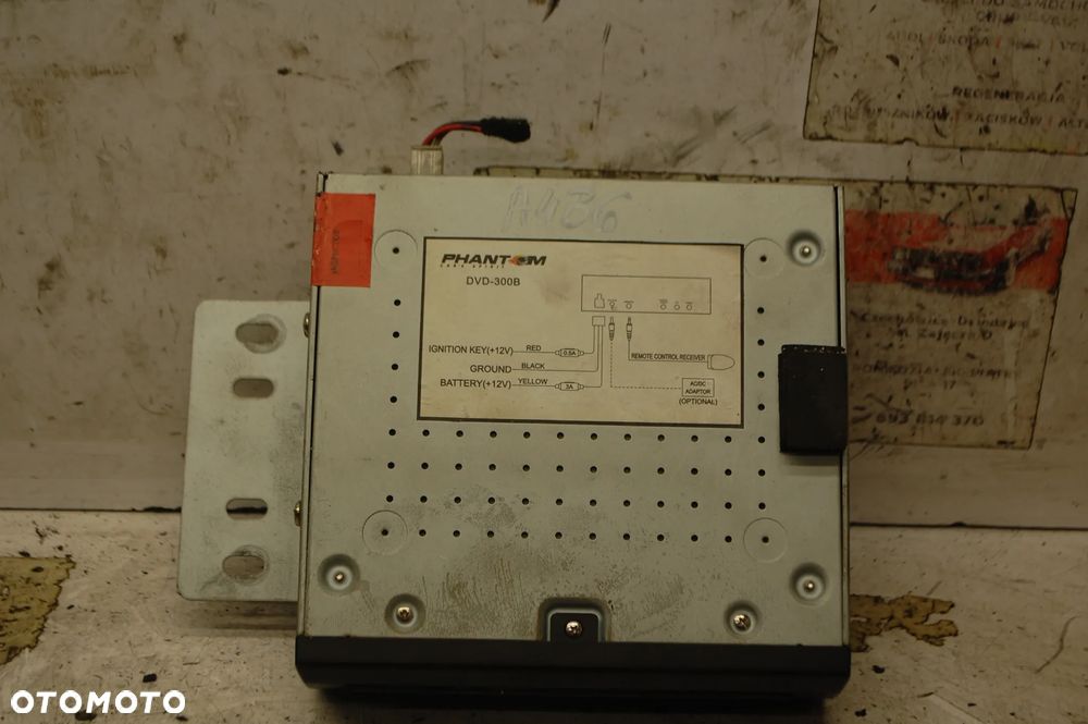 ODTWARZACZ DVD PHANTOM DVD-300B AUDI A4 B6 SKODA SEAT VW - 4