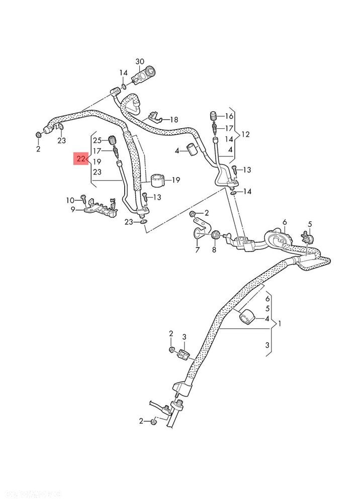 AUDI A6 C8 4K 4K1816740AH RURKA KLIMATYZACJI PRZEWÓD WĄŻ KLIMY ORYGINAŁ - 2