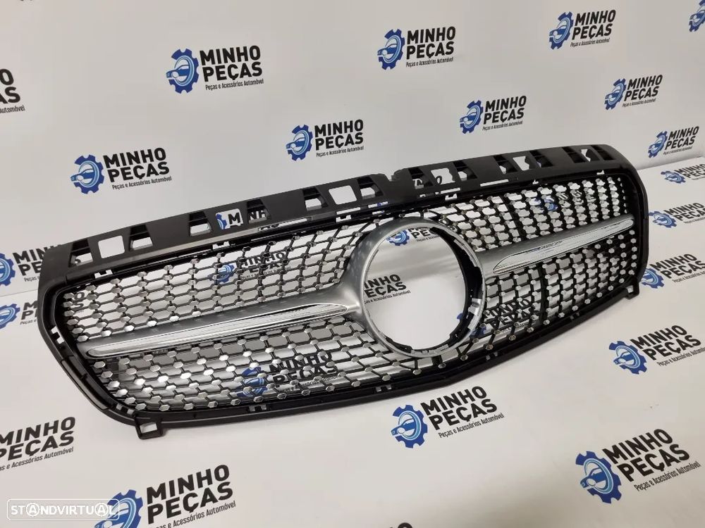 Grelha Frontal Mercedes Class A (W176) Diamond Silver - 4