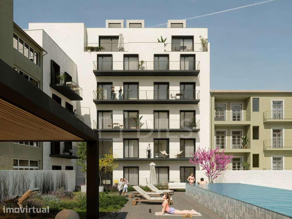 Apartamento T1 com terraço em novo empreendimento nas Avenidas Novas - Grande imagem: 2/34