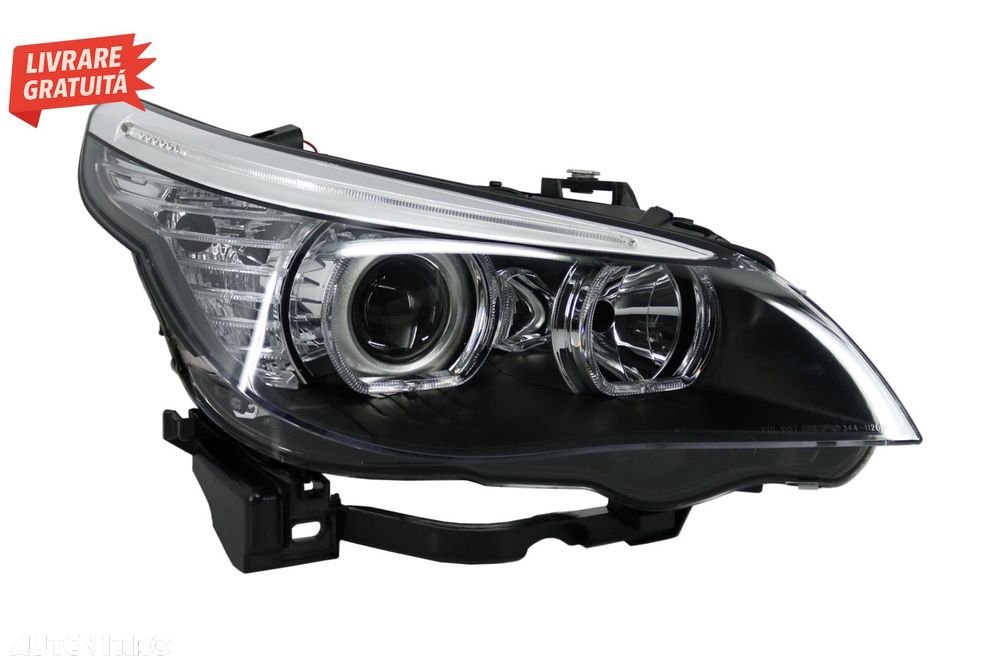 Faruri LED Dayline Angel Eyes BMW Seria 5  E60 E61 (2003-2007) LCI Design- livrare gratuita - 2
