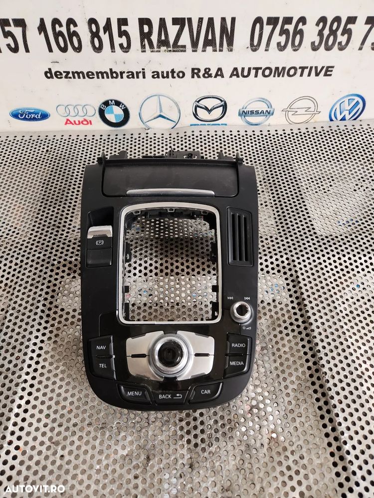 Consola Centrala Butoane MMI Audi A4 B8 A5 Dupa 2010 Cod 8TB - Dezmembrez Arad - 2
