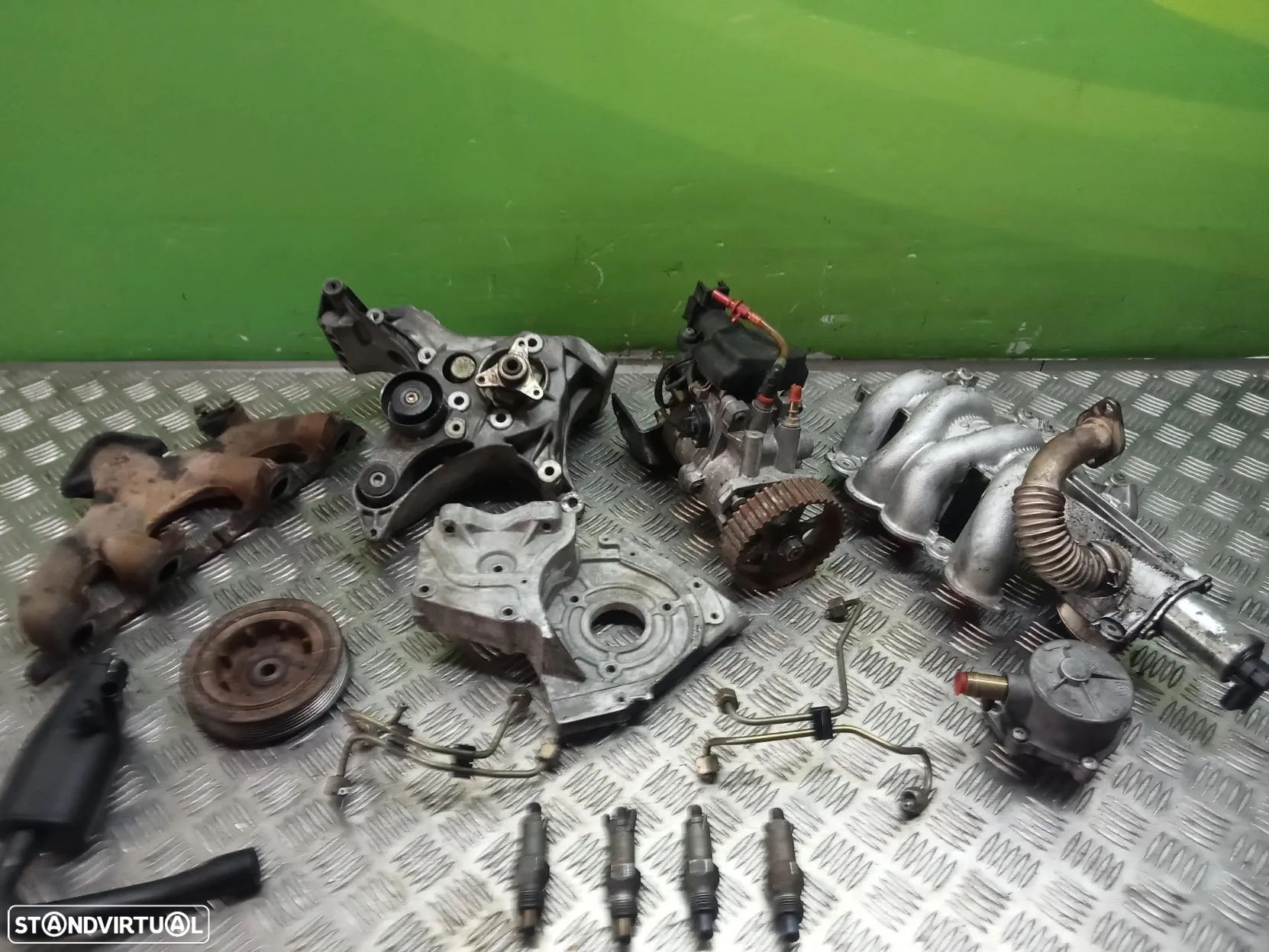 Peças Motor Renault Kangoo 1.9D 2002 Ref F8Q662 - 1