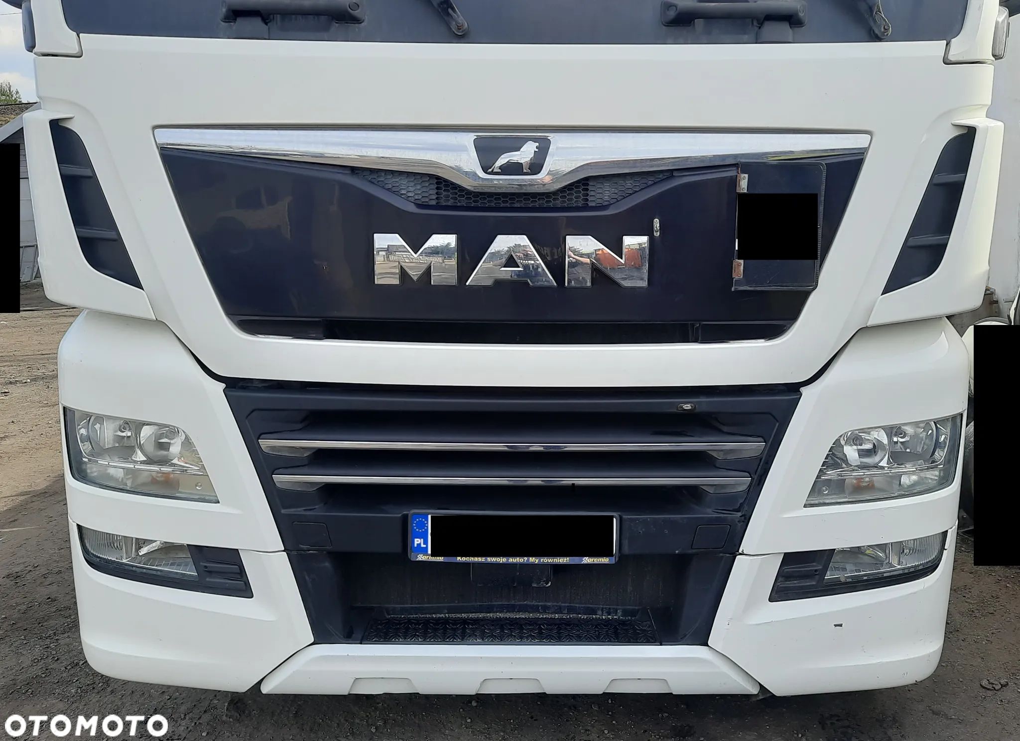 # MAN TGX EURO 6 LIFT 2018 r KOMPLETNY PRZÓD BIAŁY ZDERZAK MASKA ATRAPA LAMPY LAMPA - 1