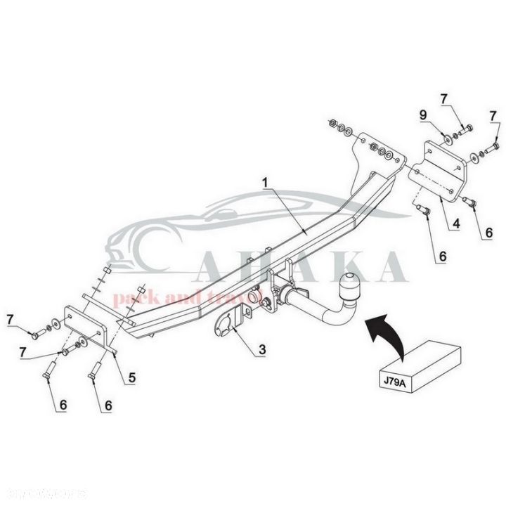 Hak Holowniczy Automat Do Hyundai I30 Fastback Od 2018 - 2