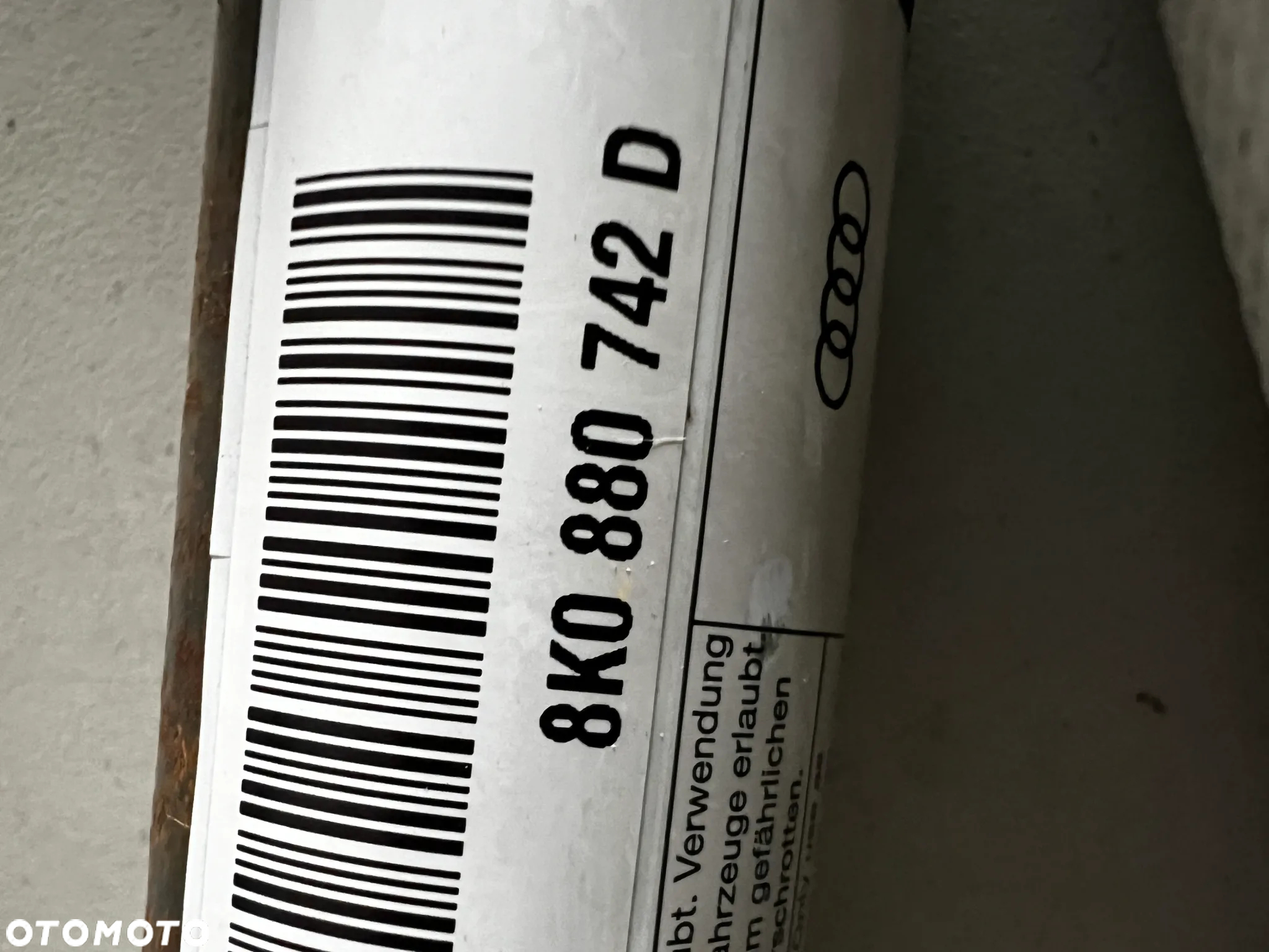 KURTYNA AIRBAG 8K0, LEWA 8K0880741D ,PRAWA 8K0880742D  AUDI A4 B8 LIFT ALLROAD - 3
