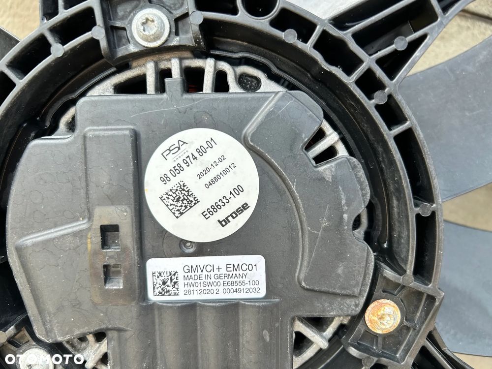 TOYOTA PROACE II 2 ZAFIRA E 5008 3008 508 GRANDLAND WENTYLATOR CHŁODNICY - 2