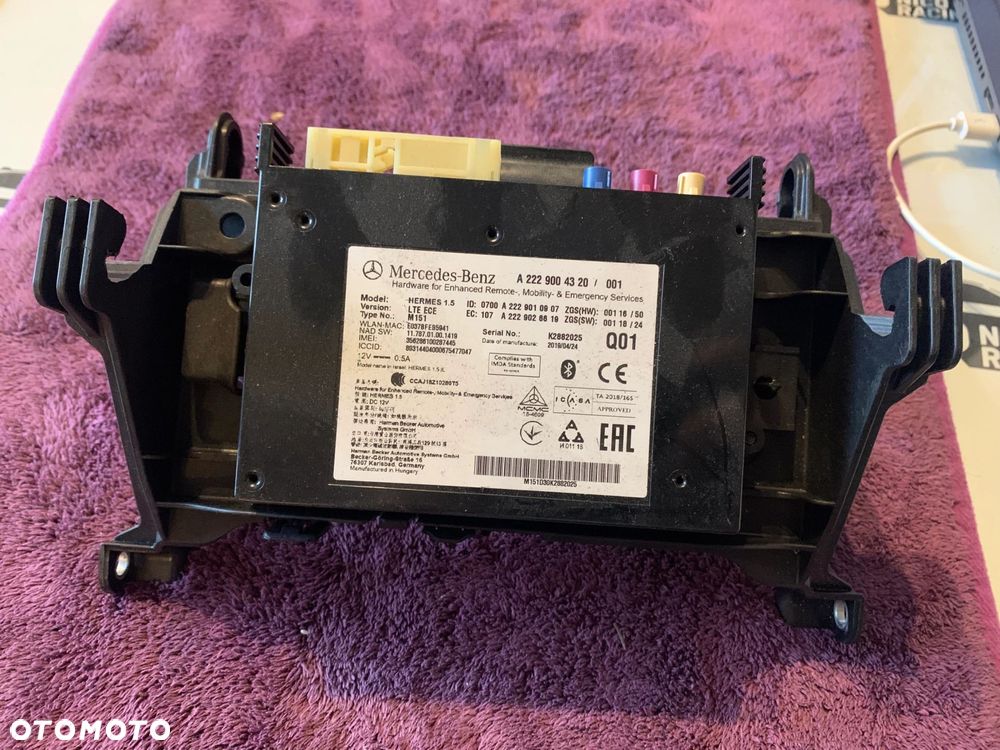 MODUŁ STEROWNIK TELEMATIC MERCEDES E-KLASA W213 KOMBI CLS C257 A2229004320 - 1