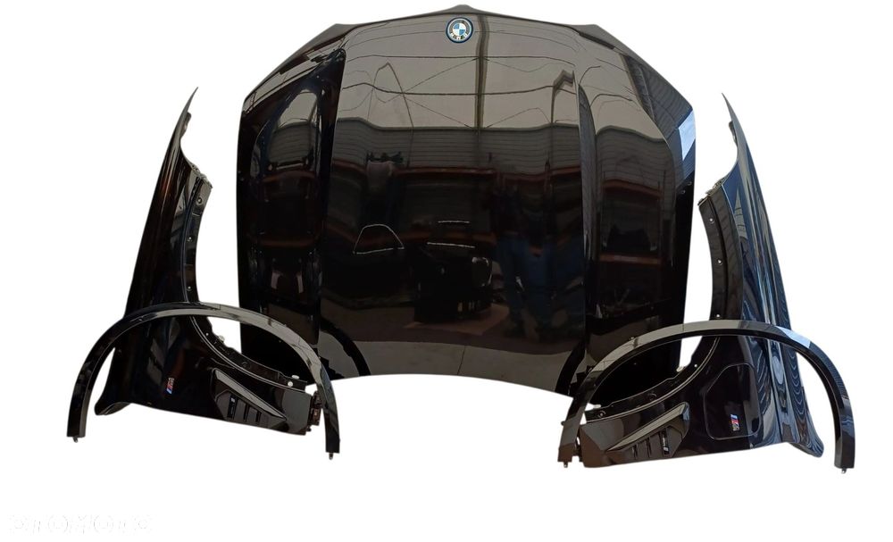 BMW X5 G05 MASKA BŁOTNIKI SIERPY PRZÓD KOMPLET Black Sapphire metallic 475 - 4