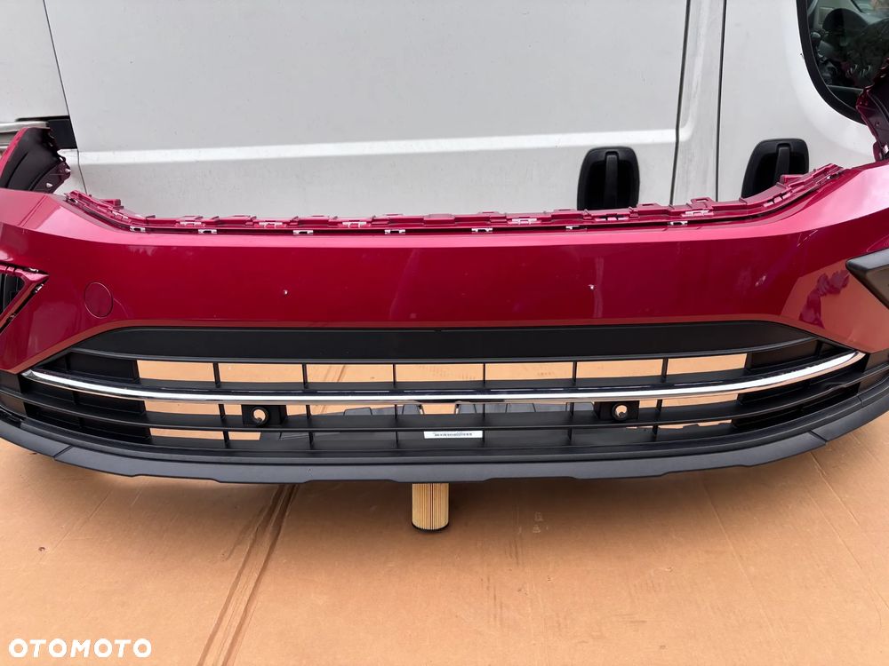 Vw Tiguan II Lift Zderzak Przedni Bordowy Chrom Kratka Zderzaka Dół Zderzaka Kompletny 5NA853665F 5NA807221C 5NA805903H 5NA805901 Pod Czujniki Parkowania - 4