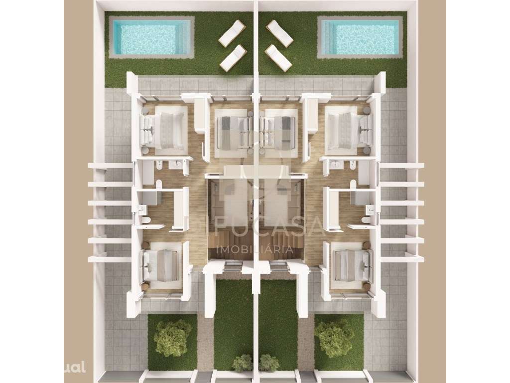 R265 Moradia T4 com Piscina localizada Centro Fernão Ferro - Grande imagem: 3/8