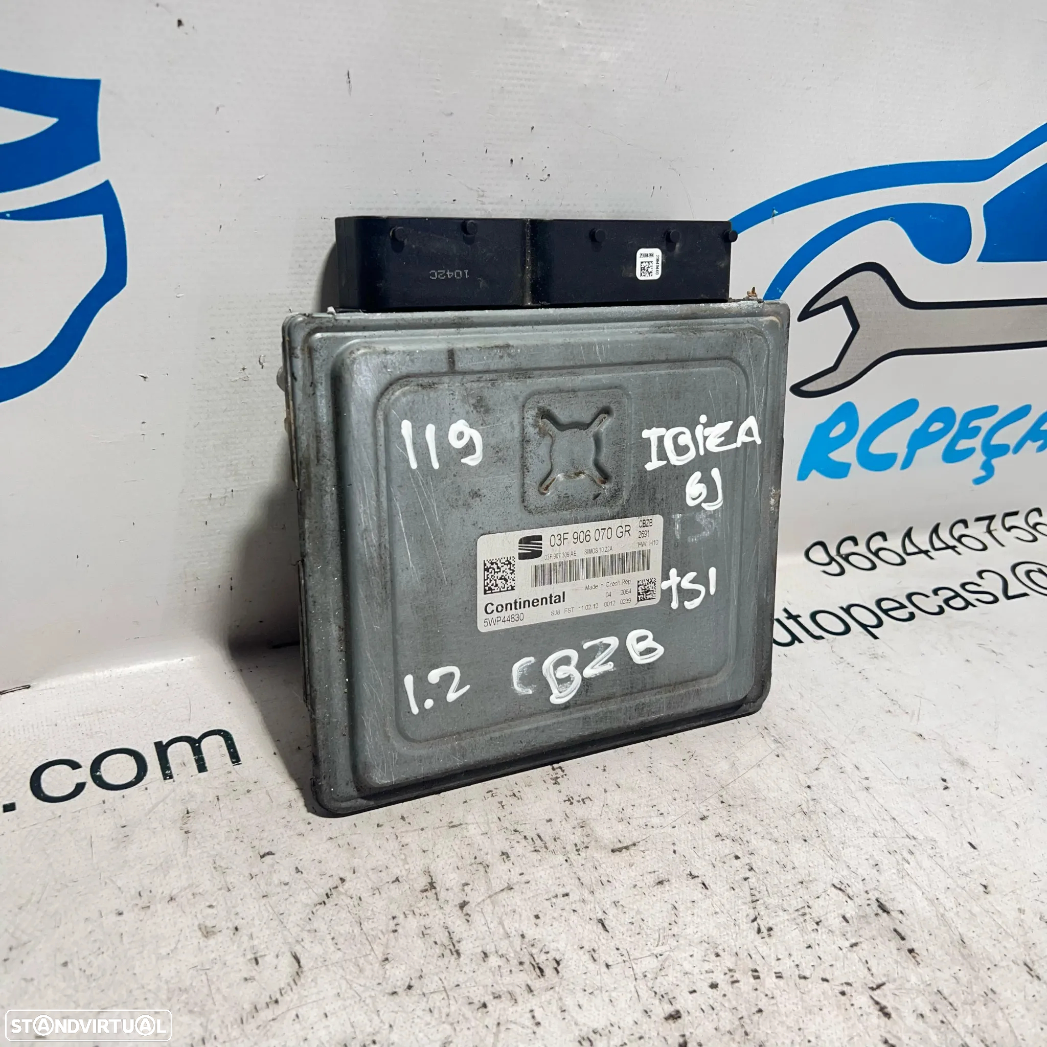 .Centralina Motor Continental Seat Ibiza 6J 1.2 TSI CBZB 03F 906 070 GR / 5WP44830 - 4