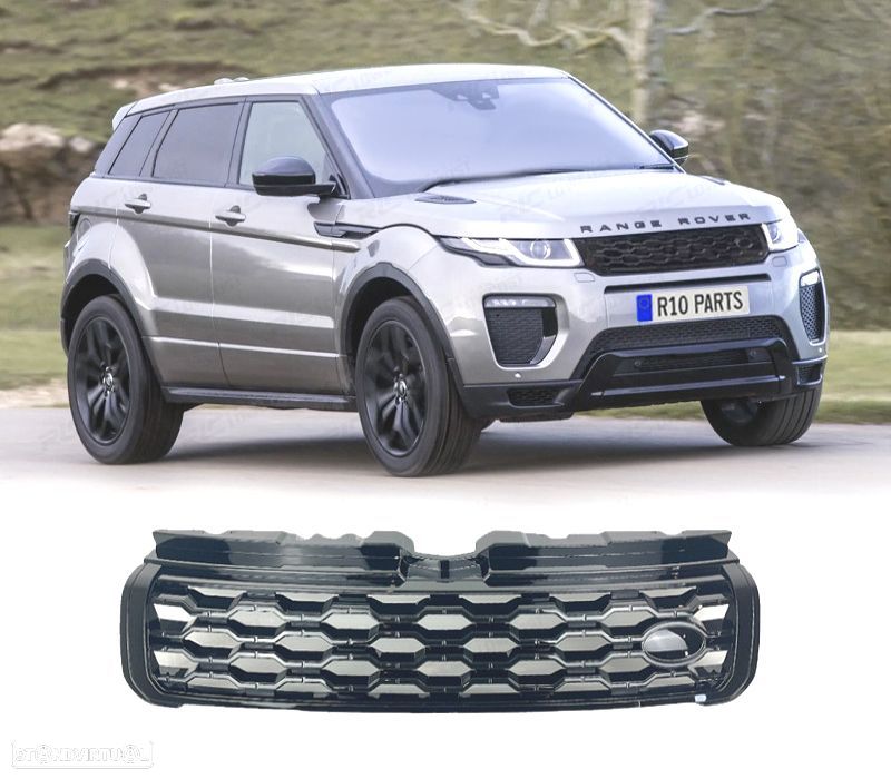 GRELHA RANGE ROVER EVOQUE 10-18 LOOK 2020 DYNAMIC PRETO BRILHANTE - 1