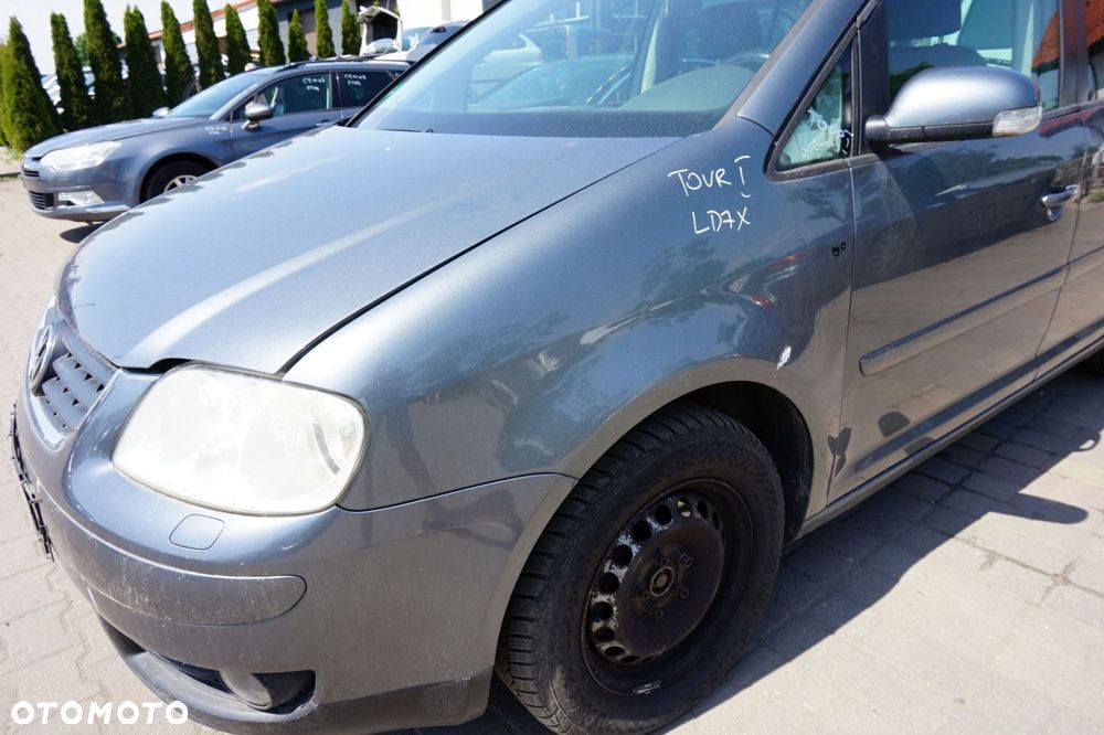 MASKA ZDERZAK BŁOTNIKI LAMPY TOURAN I 1T LD7X  VOLKSWAGEN 2003-2006 SZARY PRZÓD KOMPLETNY - 6