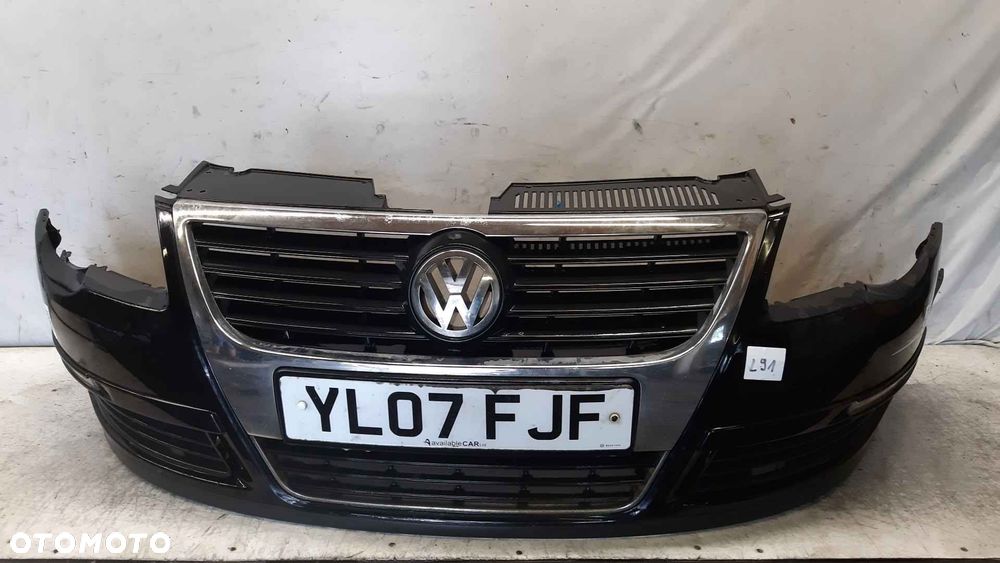 } ZDERZAK PRZÓD PRZEDNI VW VOLKSWAGEN PASSAT B6 LC9Z CZARNY DO MALOWANIA ! - 1
