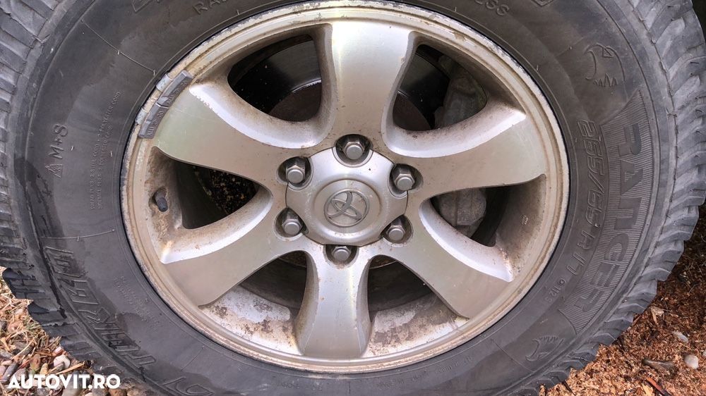 Roti  jante originale toyota Land Cruiser j120 r17 oiginale cu tot cu capace - 4