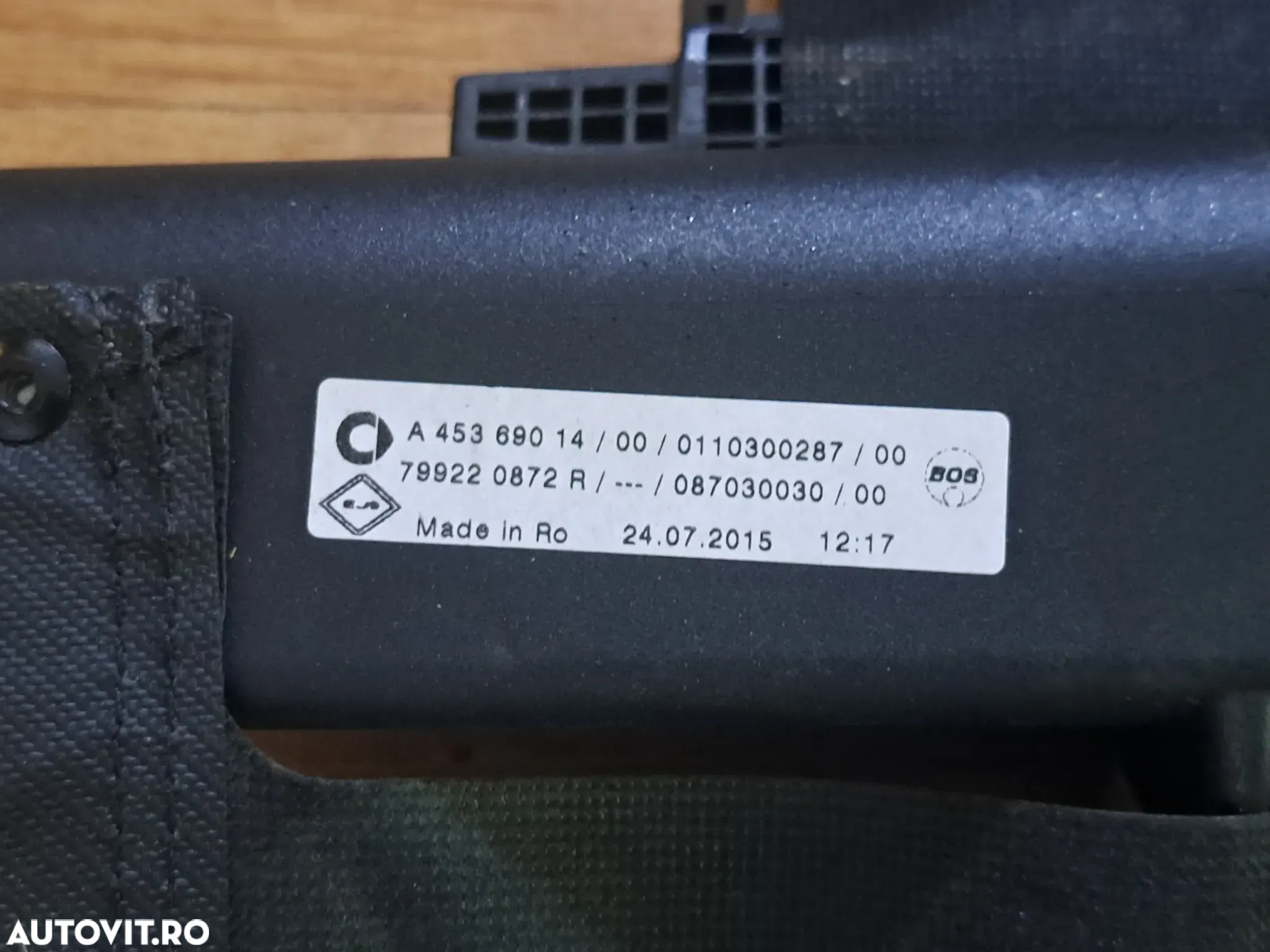 Polita Capac retractabil portbagaj Original Smart Fortwo 453 - 4