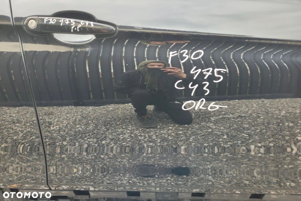 DRZWI PRAWY PRZÓD PRZEDNIE BMW F30 F31 475 BLACK SAPPHIRE ORG LAKIER - 4