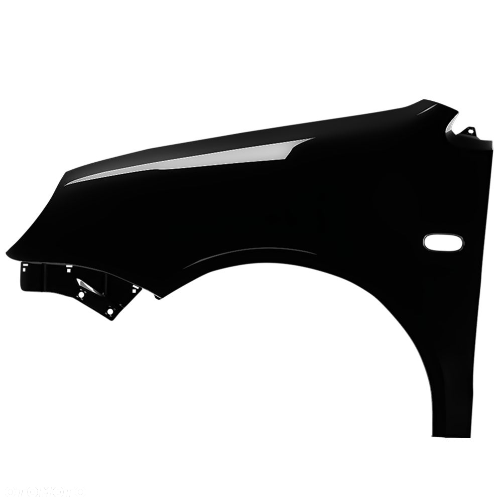 BLU Błotnik Volkswagen Polo IV 4 9N L041 LO41 lewy przód czarny 2001-2005 ocynk Schwarz - 2