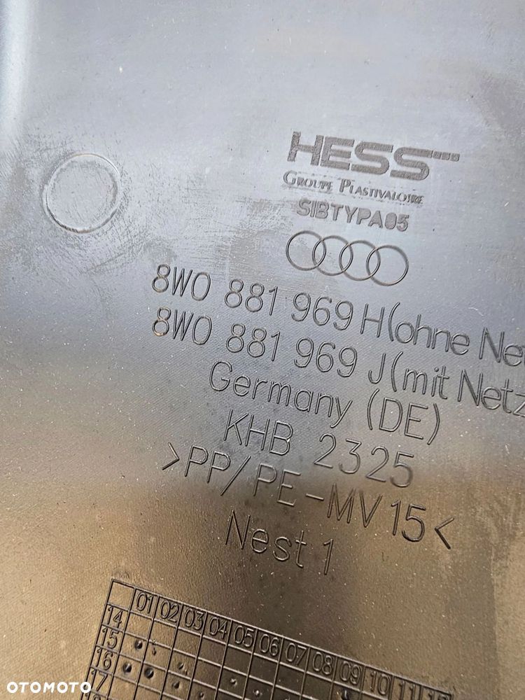 OSŁONA TYLNA FOTELA AUDI A4 B9 A5 8W 8W0881969H - 3